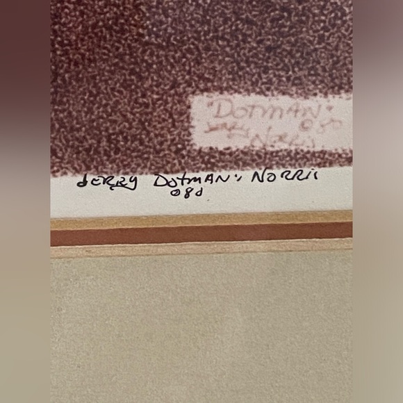 Signed Ltd Edition Jerry “Dotman” Norris 186/250 “Days End” Pointillism - Picture 7 of 8